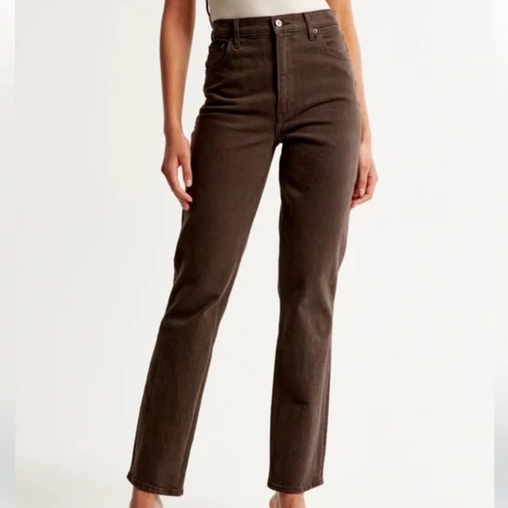 Abercrombie ultra high rise 90s straight jean